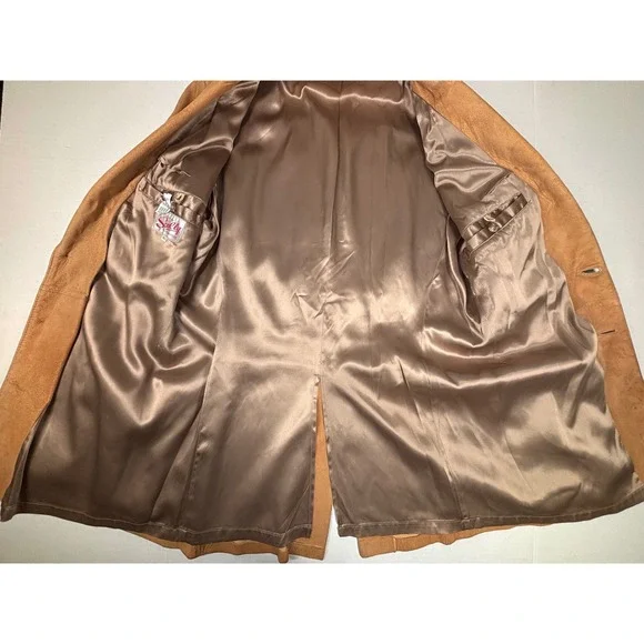 VTG Scully Jacket Mens 42L Soft Leather Suede Western Cowboy Rancher Two Button - Picture 9 of 12